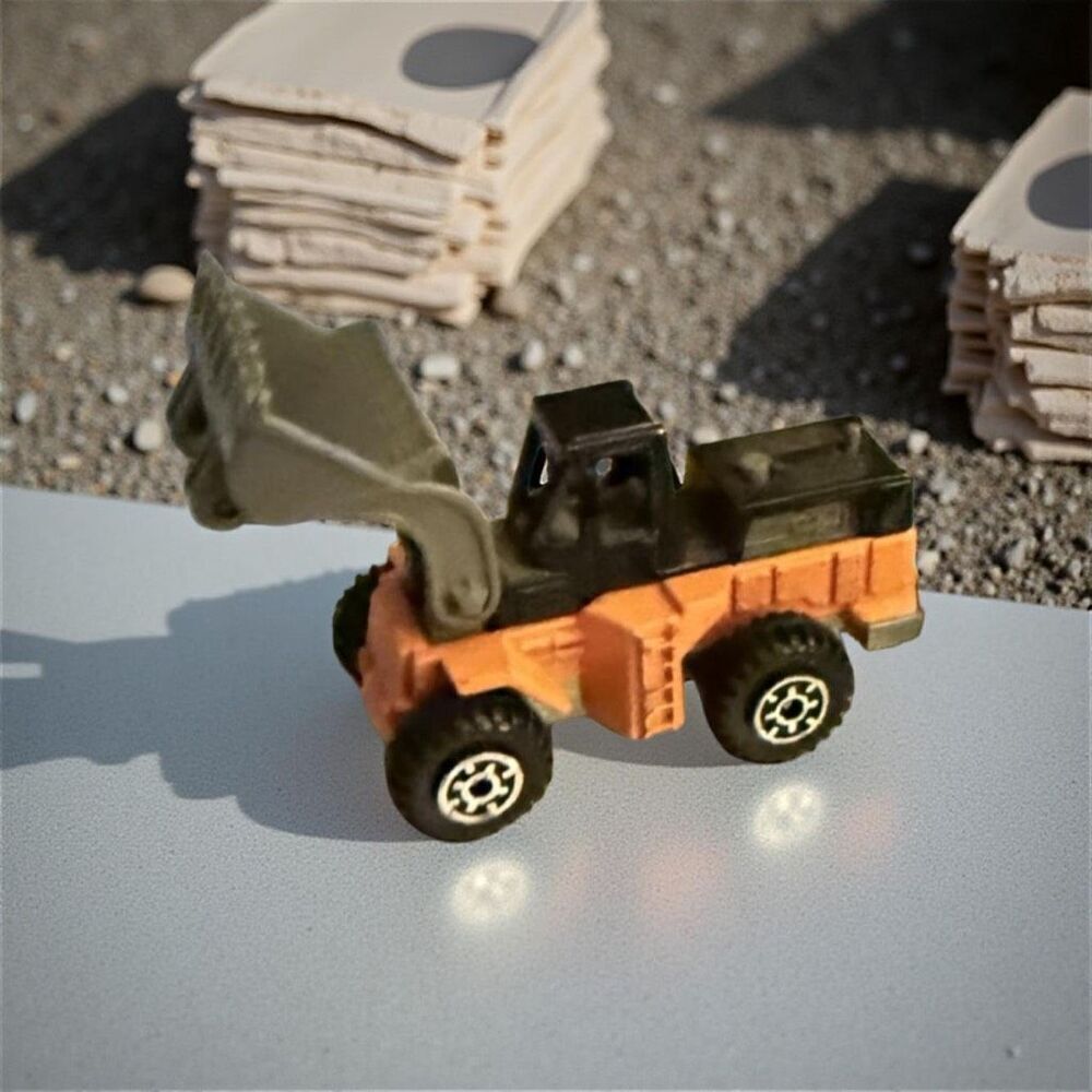 Vintage 1979 Mattel Hot Wheels Front Loader Orange Black Great Condition